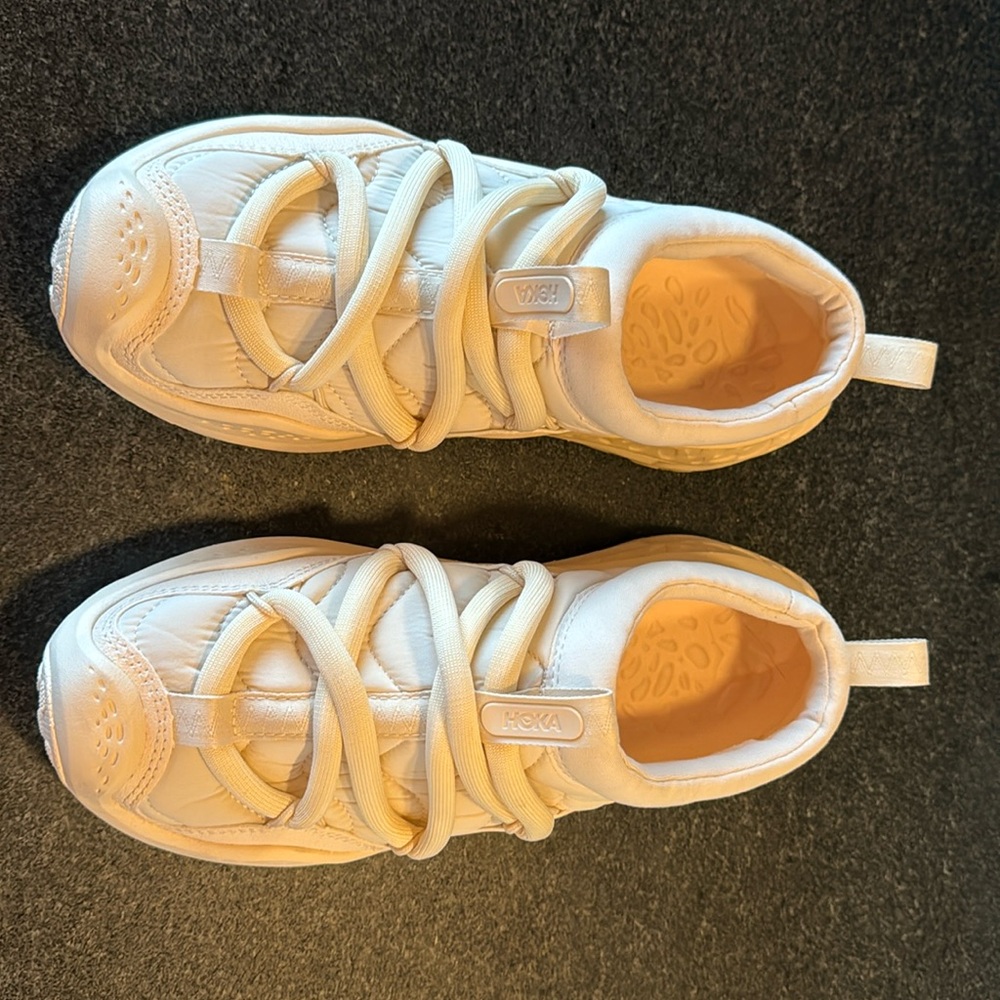 Hoka One One Unisex Ora Primo 1141570 VLV Ivory Sneaker Shoes Size W 8 M 6